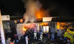 İzmir Kemalpaşa’da sanayi sitesindeki yangın kontrol altında