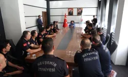 Nevşehirli itfaiyecilerden Başkan Arı'ya ziyaret