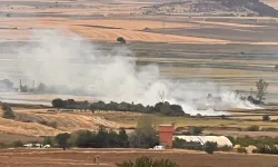 Edirne Keşan'da anız yakımına ortak tepki