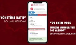 Vatandaşlar Cumhuriyet duygularını CİMER'den paylaşabilecek