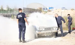 Bursa'da otobüs şoförlerine yangın tatbikatı