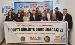 HAK-İŞ Mardin'den şiddete karşı güçlü ses