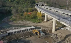 Ordu'da Akçaova Irmağı'na sel önlemi