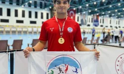 Kayseri Büyükşehir sporcusu Kutay Tek'in şampiyonluk gururu