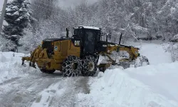 Sakarya'da karla mücadelede yoğun mesai