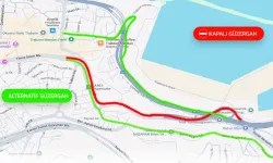 Trabzon'da asfalt çalışması için yol geçici olarak kapandı