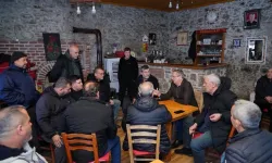 Balıkesir'de Başkan Ergin'den Küçükköy ve Sarımsaklı'da esnaf ziyareti