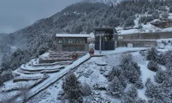 Denizli Teleferikte yeni dönem kar manzarasıyla başlıyor