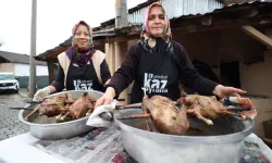 Kocaeli'de 200 yıllık gelenek Kaz Bayramı öncesi imece bereketi