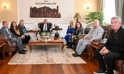 Erzurum Yeni Medya Derneği'nden Vali Baruş'a ziyaret