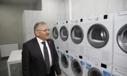Kayseri Büyükşehir'den üniversitelilere çamaşır yıkama hizmeti
