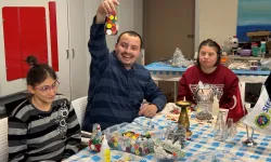 Kocaeli'de cam atıklar sanata dönüştü