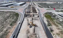 Konya'da TÜMOSAN Kavşağı'nda çalışmalar sürüyor