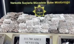 Mersin'de dev operasyon! 111 bin sentetik hap ele geçirildi