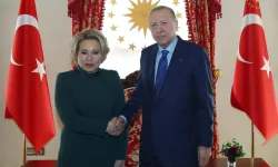 Rusya Federasyon Konseyi Başkanı Matviyenko Dolmabahçe'de