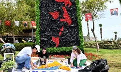 Antalya'da 130 bin çiçekle görsel şov