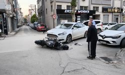 İnegöl'de Motosikletli genç ölümden döndü