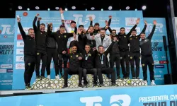 Konyalı sporcular Cumhurbaşkanlığı Turu'nda göz doldurdu