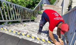 Kocaeli Büyükşehir'den üst geçitlere güvenli bakım