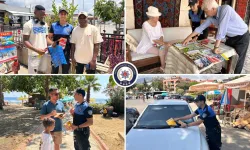 Alanya'da turistlere 4 dilde güvenlik rehberi... Polislerden kent haritası dağıtımı