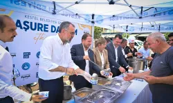 Bursa Büyükşehir'den Kestel'de aşure ikramı