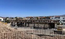 Dikili'de yeni itfaiye hizmet binası yükseliyor