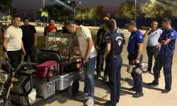 İzmir Karantina Parkı'nda izinsiz seyyar satışa ortak denetim