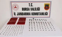 Bursa'da tarihi eser operasyonu! 273 sikke ve 18 obje ele geçirildi