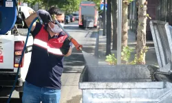 Çöp konteynerlerinde temizlik ve ilaçlama seferberliği