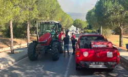 İzmir Foça'daki orman yangını için ekipler seferber oldu