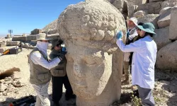 Nemrut Dağı'nda kapsamlı koruma... Heykeller nanoteknolojiyle güçlendiriliyor