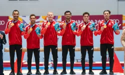 Altın madalyalı sporcudan Başkan Tugay'a ziyaret