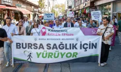Bursa sağlık için yürüdü