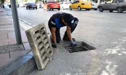 Manisa'da yağışlar öncesi ızgara temizliklerini hızlandırdı