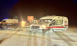 İnegöl'de feci kaza kamyonet ile motosiklet çarpıştı