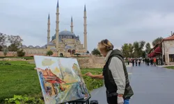 Balkan ressamları Selimiye'yi resmetti