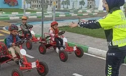 Kilis Trafik Eğitim Parkı'nda öğrencilere trafik eğitimi