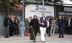 Konya Zabıtası'na görme engelli bireylerden farkındalık eğitimi