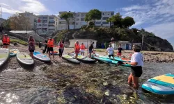 Mudanya'da öğretmenlere deniz üzerinde sürpriz etkinlik