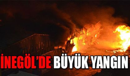 İnegöl'de  Su dolum tesisi alevlere teslim