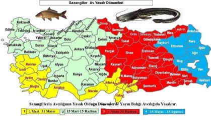 İç sularda balık avı yasağı başlıyor!!