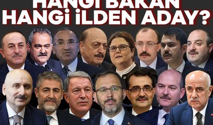 Hangi bakan hangi ilden milletvekili adayı oldu?