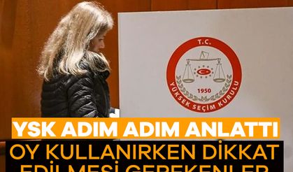 Oy kullanırken dikkat edilmesi gerekenler!