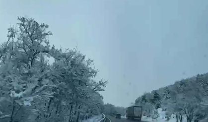 Nisan Ayında İnegöl'de kar yağdı