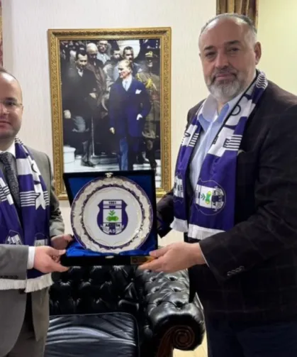 Artvin Hopaspor'dan Kaymakam Arslantürk'e ziyaret