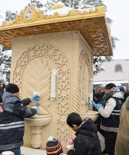 Kayseri Kocasinan'ın 'İkram Çeşmesi' gönüllere akıyor