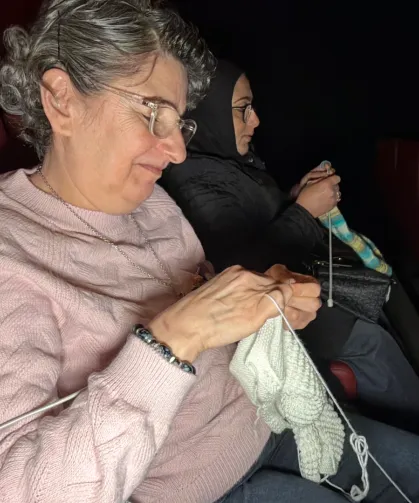 Düzce'de kadınlar hem ördü, hem üretti, hem de eğlendi