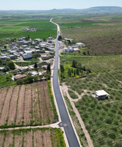 Kırsalda asfalta çalışmalarına devam