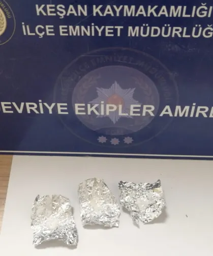 Keşan'da gece yarısı narkotik kıskacı