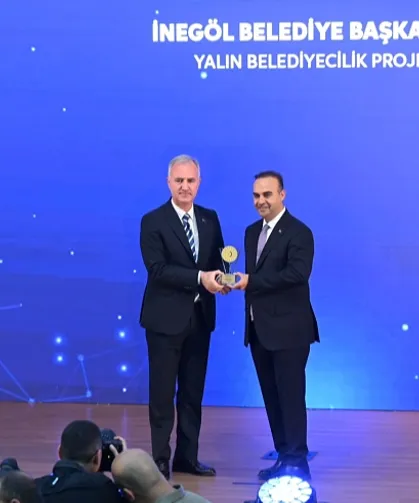 İnegöl Belediyesi'nin 'Yalın Belediyecilik' Projesine Bakanlıktan Ödül